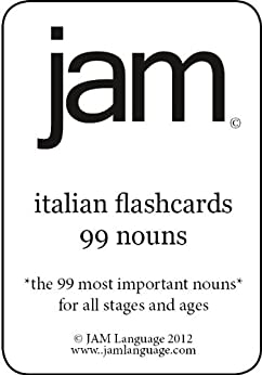 JAM Italian Flashcards: 99 Nouns