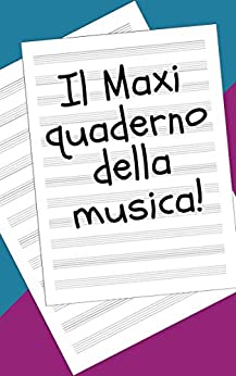 Il Maxi quaderno Pentagrammato della musica: formato a4, ogni pagina è pentagrammata così da essere personalizzata con le vostre note !